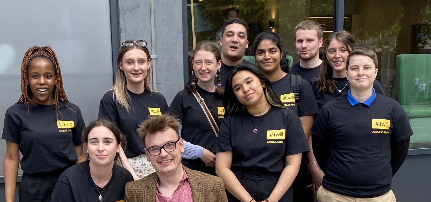 A photo of Ambassadors outside an event
