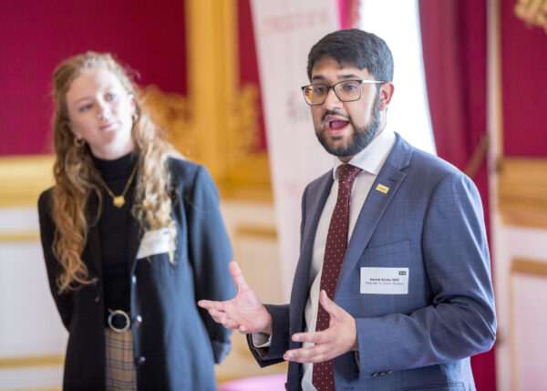 Saeed, #iwill Ambassador taking part in social action by speaking at an event