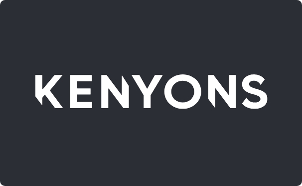 Kenyons logo, a creative marketing agency with a video production arm