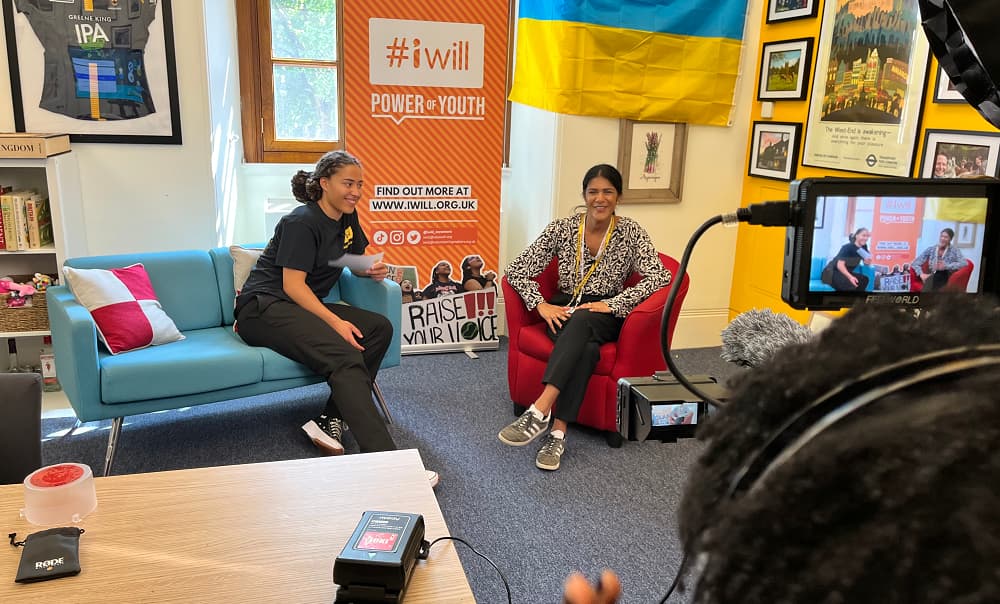 An interview conducted between two women