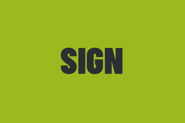 SIGN THE CHARTER